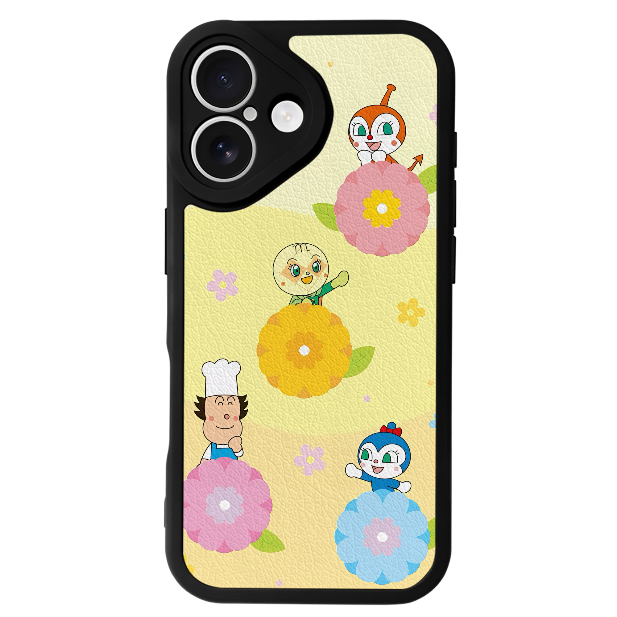 （画像用） アンパンマン Anpanman 【iPhone 16シリーズ対応】シリコンスマホケース（レザー調） 材質：シリコン